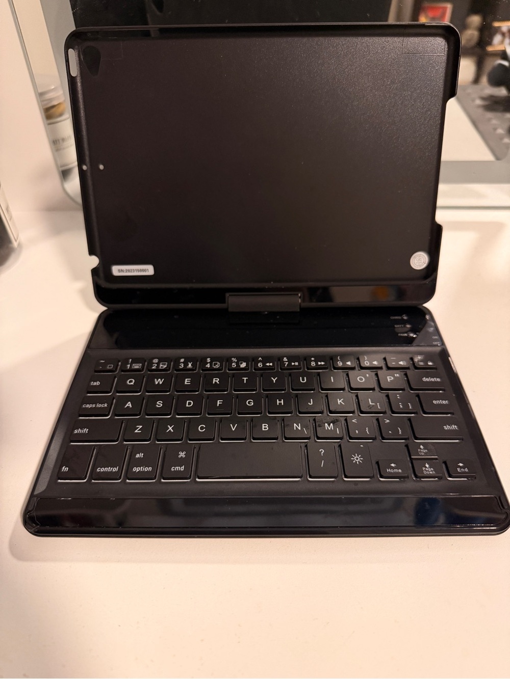 Black Wireless Keyboard Case for iPad Mini 6/7